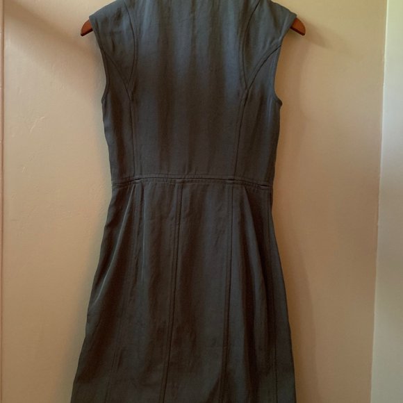 Alexander Wang Military-Style Dress Green Size 4 - Picture 6 of 8
